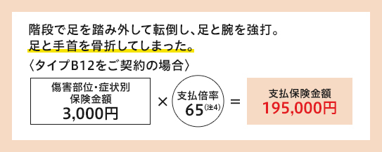 保険金お支払例